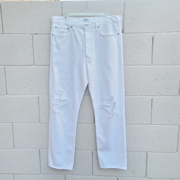 Agolde | 90's Mid Rise Loose Distressed Jeans in Vanish Size 31 - Picture 2 of 11